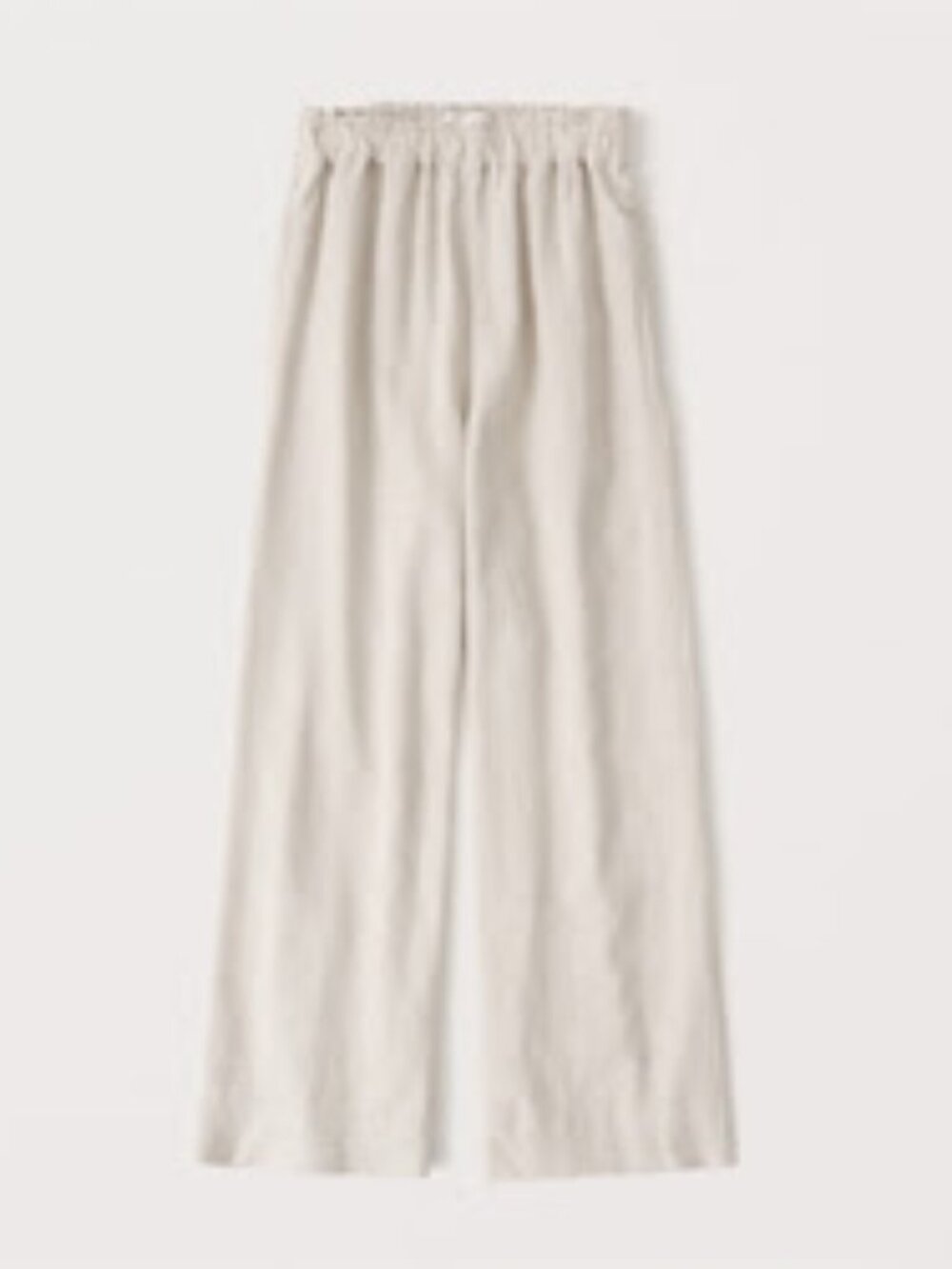 NWT Abercrombie & Fitch Women's Linen-Blend Cropped Wide Leg Pants